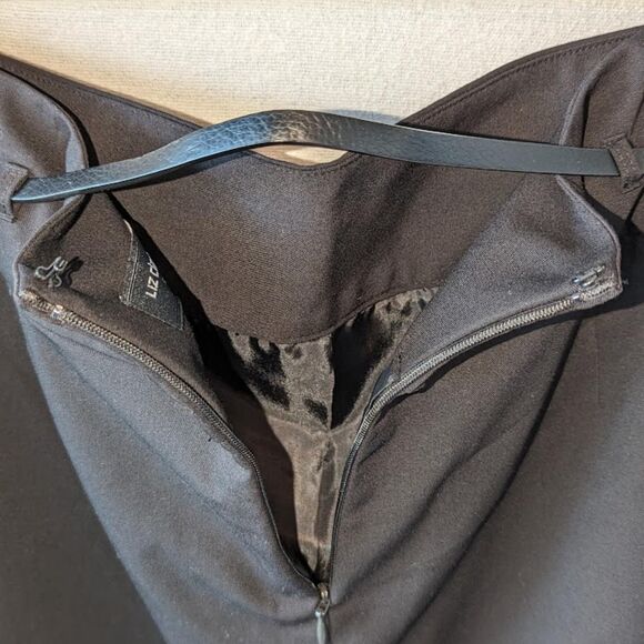 Liz Claiborne Career Skirt with Belt Black Women's Size 10 - Picture 5 of 6